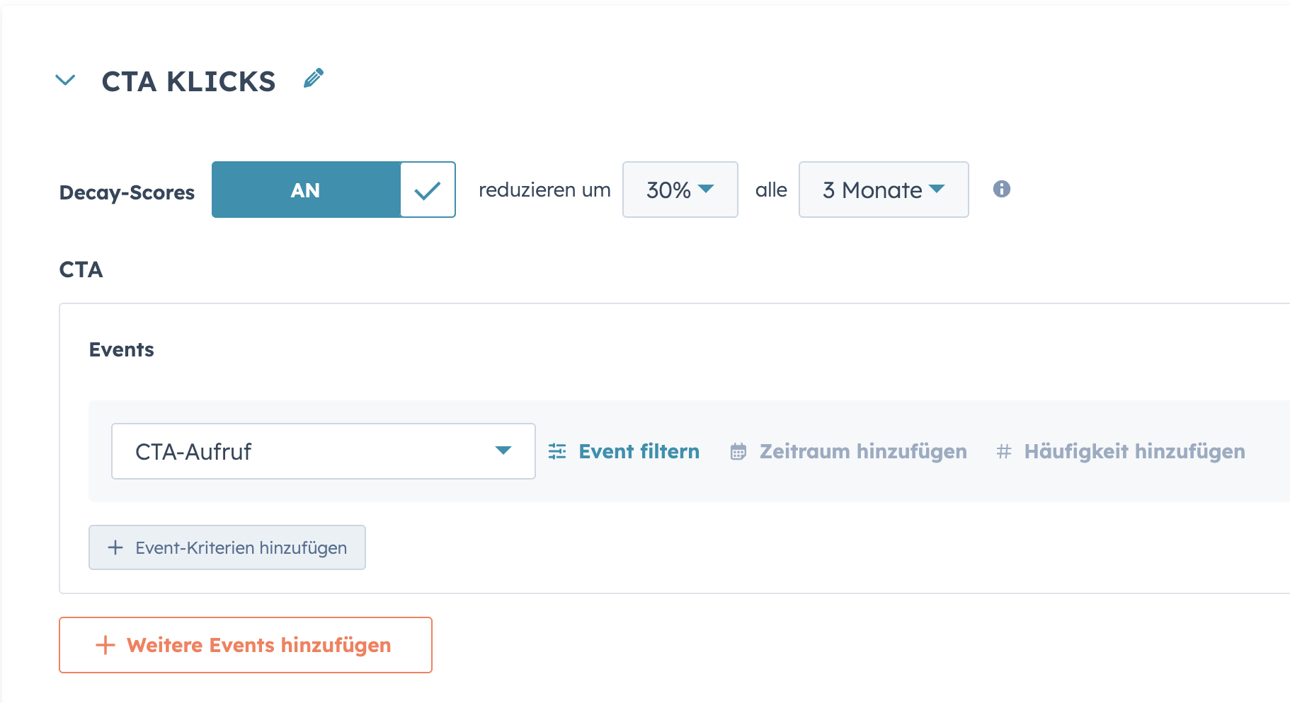 Score Decay - HubSpot Lead Scoring