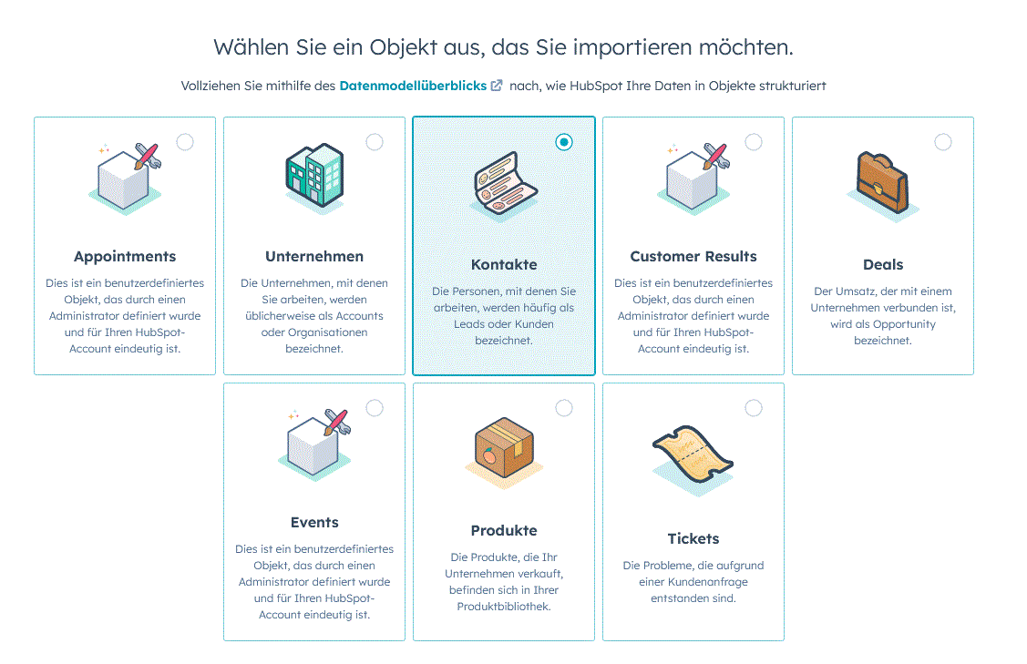 Import-Tools in HubSpot