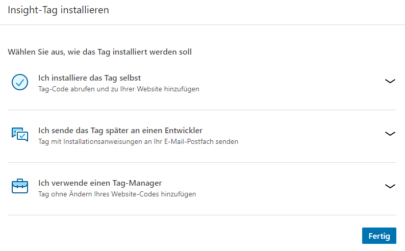 LinkedIn Ads Insight-Tag installieren